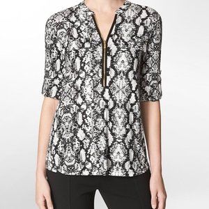Calvin Klein women's zip blouse, EUC!